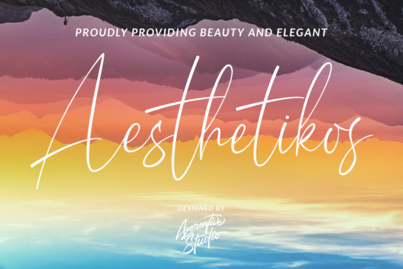 Aesthetikos Script Handwritten Font for Elegant Campaign Design