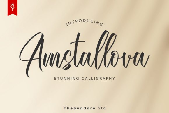 Amstallova: A Script Handwritten Font for Elegant Editorial Moments