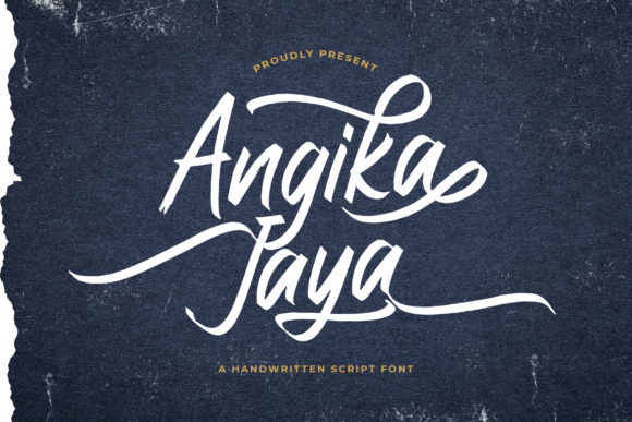 Angika Jaya: A Delicate Script Handwritten Font for Elegant Branding