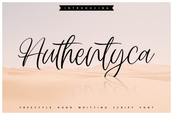 Authentyca: A Script Handwritten Font for Editorial Elegance