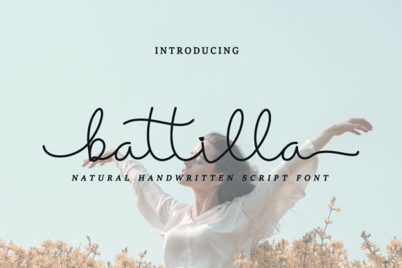 Battilla: A Delicate Script Handwritten Font for Elegant Editorial Design