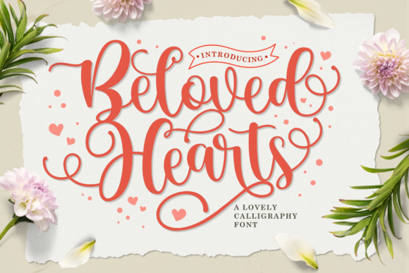 Beloved Hearts Script Handwritten Font for Elegant Design