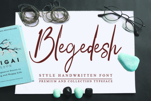 Blegedesh: A Flowing Handwritten Font for Timeless Maker Projects