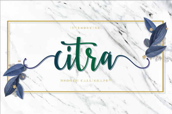 Citra Script Handwritten Font for Elegant Branding