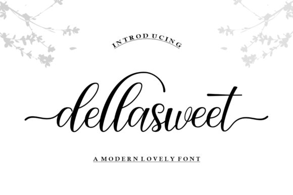 Dellasweet Script Handwritten Font for Makers