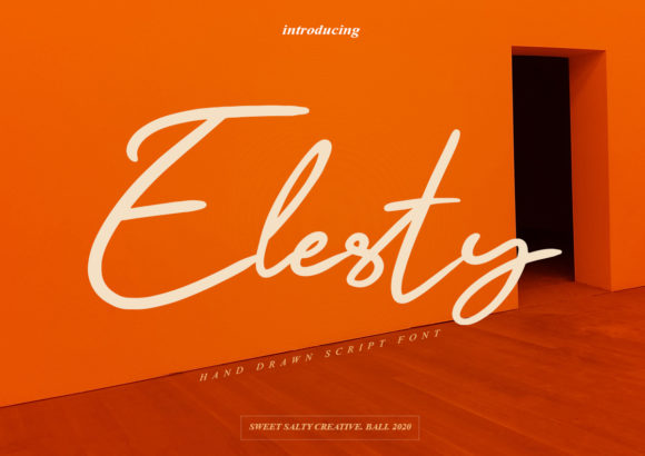 Elesty Font for Elegant Branding and Handwritten Charm