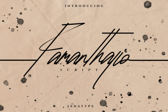 Famanthalio: A Flowing Handwritten Font for Timeless Branding