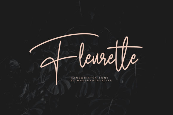 Fleurette: A Relaxed, Versatile Script Handwritten Font