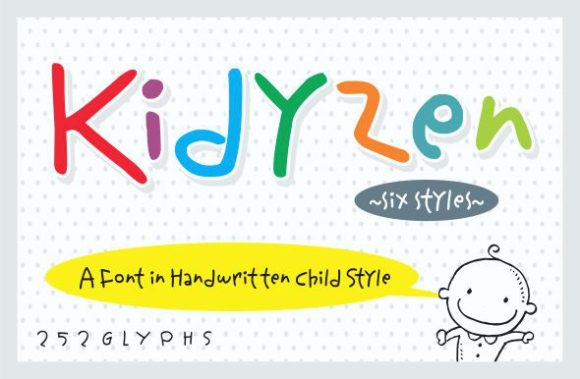 Kidyzen Script Handwritten Font for Crafters & Sellers