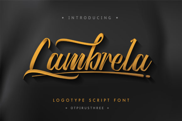 Lambrela Font: Elegant Script Handwritten Typeface for Brand Design