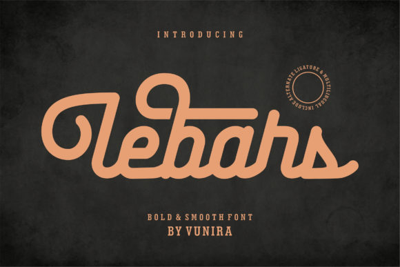 Lebars Handwritten Font for Elegant Craft Projects