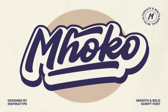 Mhoko Script Handwritten Font for Elegant Campaign Design