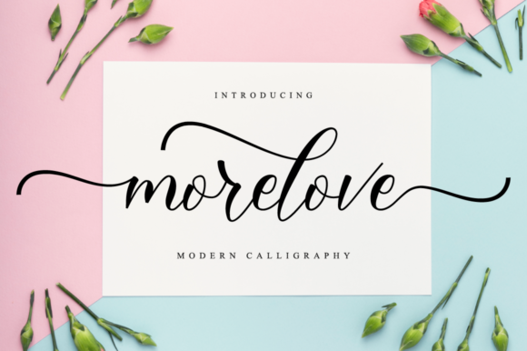Morelove Script Handwritten Font for Elegant Digital Design