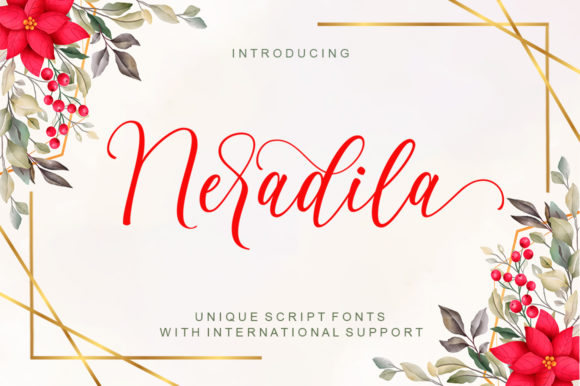Neradila: An Elegant Script Handwritten Font for Editorial Design