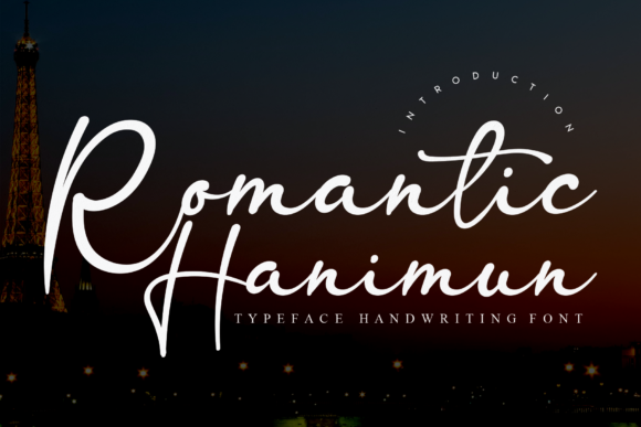 Romantic Hanimun Script Handwritten Font for Elegant Craft Projects