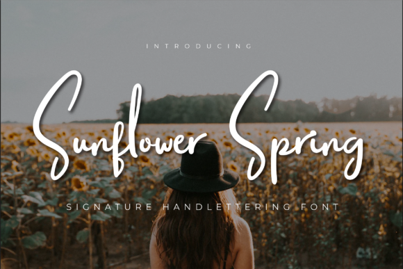 Sunflower Spring Handwritten Font for Crafters