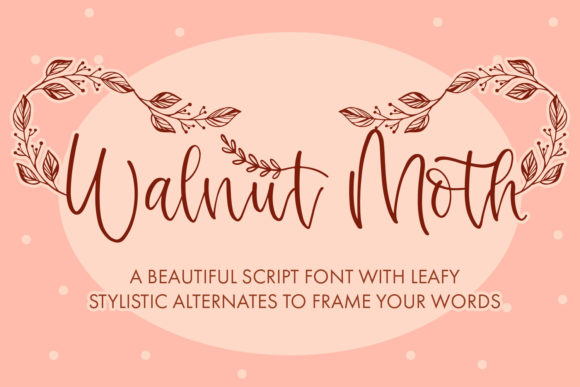 Walnut Moth: A Script Handwritten Font for Elegant Editorial Moments