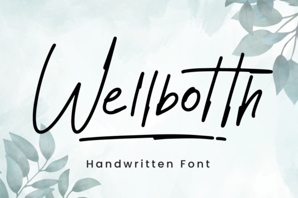 Wellbotth: A Handwritten Font for Web Design