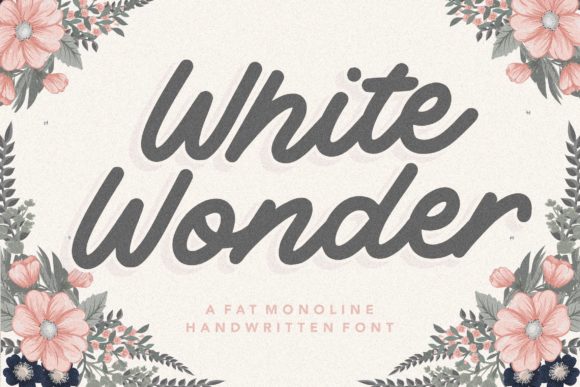 White Wonder: A Bold Script Handwritten Font for Scroll-Stopping Visuals