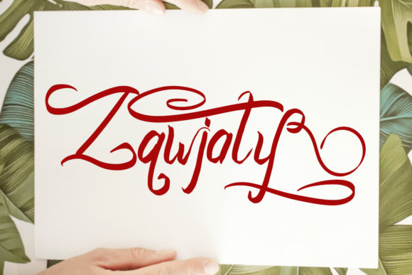 Zawjaty: A Script Handwritten Font for Elegant Digital Branding